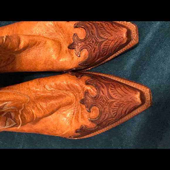 Tony Lama pointed toe boots size 8 1/2 B - Picture 3 of 6